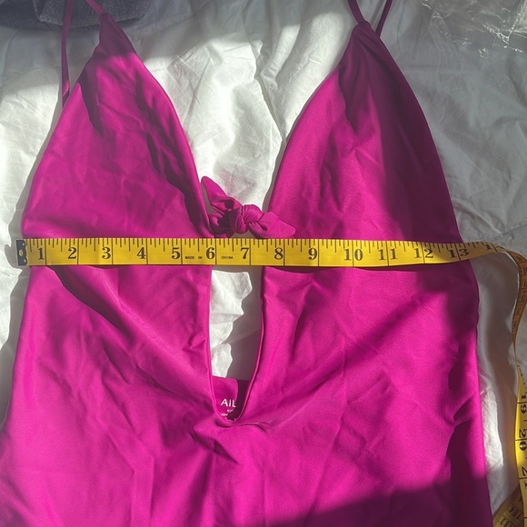 Aila Blue Midnight In Paris One Piece Pink Swimsuit Size Large - Picture 8 of 12